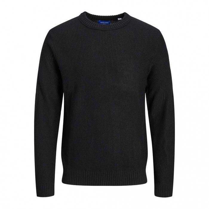 JACK & JONES JORKYLE KNIT CREW NECK BLACK