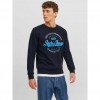 JACK & JONES JJMIKK SWEAT CREW NECK DARK BLUE