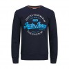 JACK & JONES JJMIKK SWEAT CREW NECK DARK BLUE