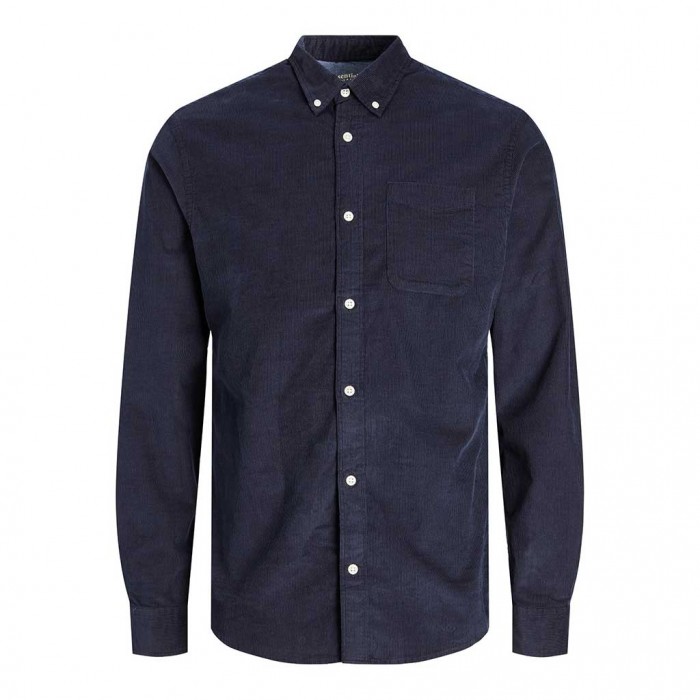 JACK & JONES  JJECLASSIC CORD SHIRT LS SN DARK BLUE