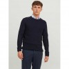 JACK & JONES JPRBLAANDERSON KNIT STRUCTURE CREW NECK DARK BLUE