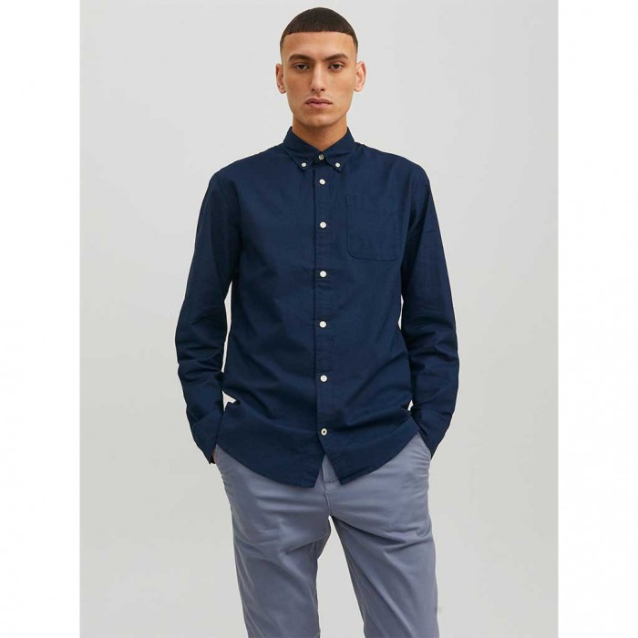 JACK & JONES JJEOXFORD SHIRT LS NOOS NAVY BLAZER
