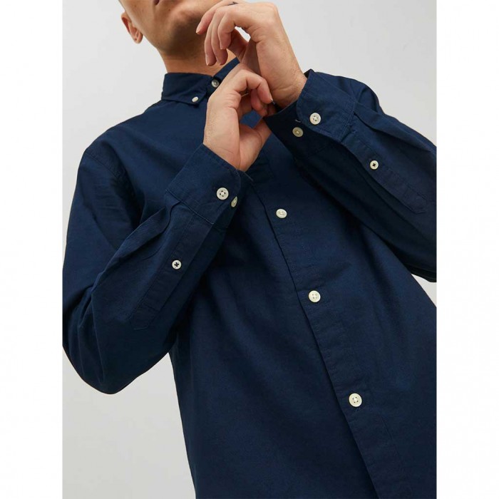 JACK & JONES JJEOXFORD SHIRT LS NOOS NAVY BLAZER