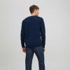 JACK & JONES  JJEBASIC KNIT CREW NECK NOOS DARK BLUE