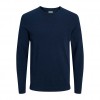 JACK & JONES  JJEBASIC KNIT CREW NECK NOOS DARK BLUE