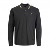 JACK & JONES  JPRBLUWIN POLO LS BLACK