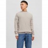 JACK & JONES JORKYLE KNIT CREW NECK GRAY