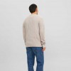 JACK & JONES JORKYLE KNIT CREW NECK GRAY