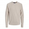 JACK & JONES JORKYLE KNIT CREW NECK GRAY