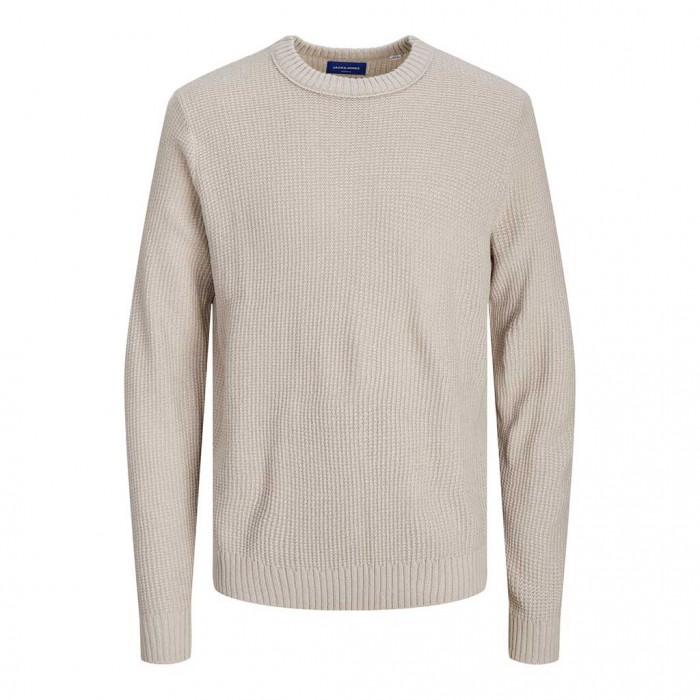 JACK & JONES JORKYLE KNIT CREW NECK GRAY