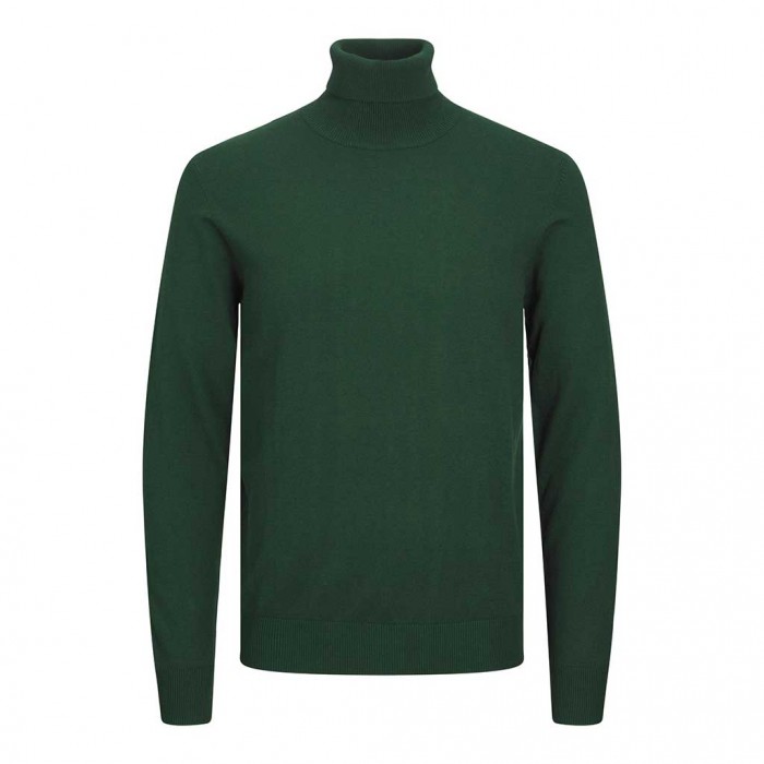 JACK & JONES  JJEEMIL KNIT ROLL NECK NOOS GREEN