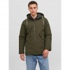 JACK & JONES  JJLOOP PARKA JACKET GREEN