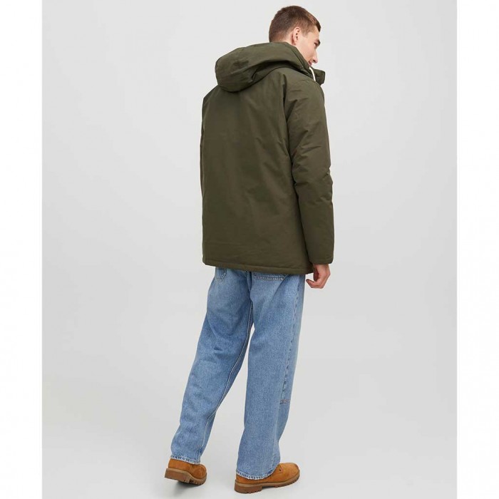 JACK & JONES  JJLOOP PARKA JACKET GREEN