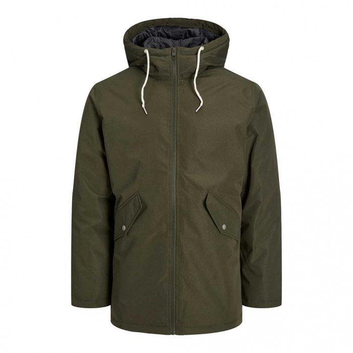 JACK & JONES  JJLOOP PARKA JACKET GREEN