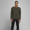 JACK & JONES JJEHILL KNIT CREW NECK NOOS GREEN