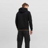 JACK & JONES  JJEBRADLEY SWEAT ZIP HOOD NOOS BLACK