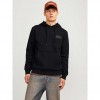 JACK & JONES  JJECORP LOGO SWEAT HOOD NOOS BLACK