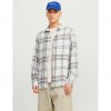 JACK & JONES JORJOSHUA FLANNEL CHECK SHIRT LS LN WHITE