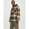 JACK & JONES JORVESTERBRO CHECK OVERSHIRT LS SN BROWN