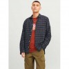 JACK & JONES JORJOSHUA FLANNEL CHECK SHIRT LS LN BLACK