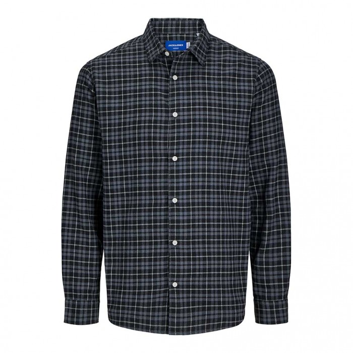 JACK & JONES JORJOSHUA FLANNEL CHECK SHIRT LS LN BLACK