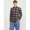 JACK & JONES JJJOSHUA FALL FLANNEL SHIRT LS BLUE/ORANGE