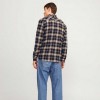 JACK & JONES JJJOSHUA FALL FLANNEL SHIRT LS BLUE/ORANGE