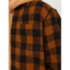 JACK & JONES JJZAC HEAVY BRUSHED OVERSHIRT LS BLACK/BROWN