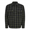 JACK & JONES JCOTHEO CORDUROY CHECK OVERSHIRT LS BLACK/GREEN