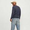 JACK & JONES JJDEAN KNIT CREW NECK AW24 BLUE