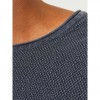 JACK & JONES JJDEAN KNIT CREW NECK AW24 BLUE