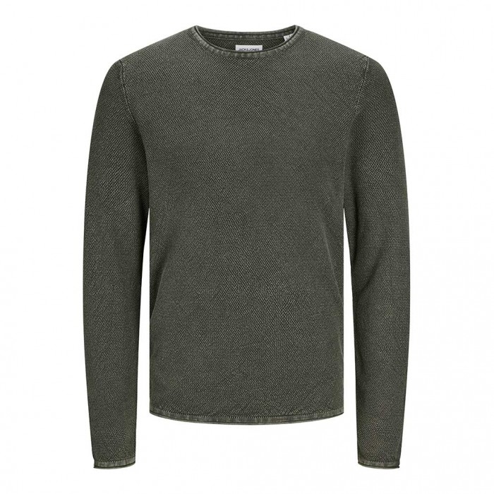 JACK & JONES  JJDEAN KNIT CREW NECK AW24 GREEN