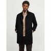 JACK & JONES JJEMELTON WOOL COAT SN BLACK