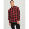 JACK & JONES JJEGINGHAM TWILL SHIRT L/S NOOS RED/BLACK