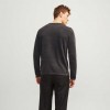 JACK & JONES JJELEO KNIT CREW NECK NOOS GREY/BLACK