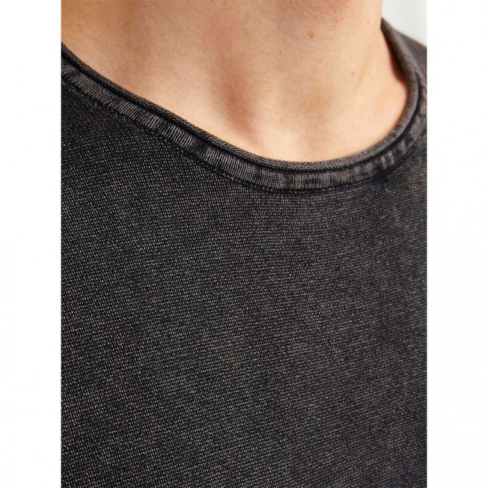 JACK & JONES JJELEO KNIT CREW NECK NOOS GREY/BLACK