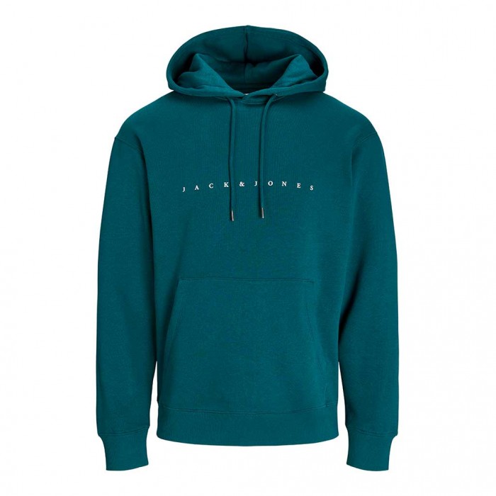 JACK & JONES JJESTAR JJ SWEAT HOOD NOOS PETROL