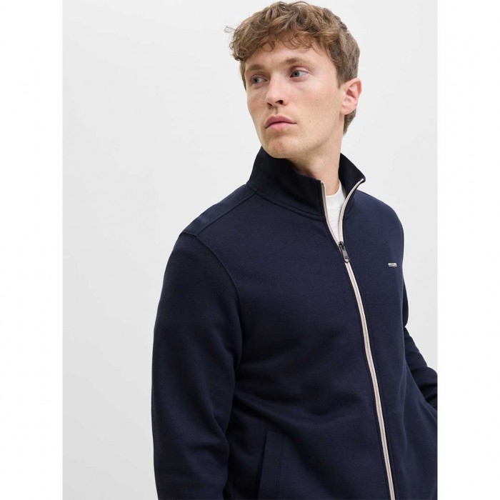 JACK & JONES JPRBLUALVES SWEAT ZIP-THROUGH BLUE