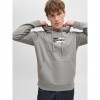 JACK & JONES JJCORP GRAPHIC SWEAT HOOD LN GRAY