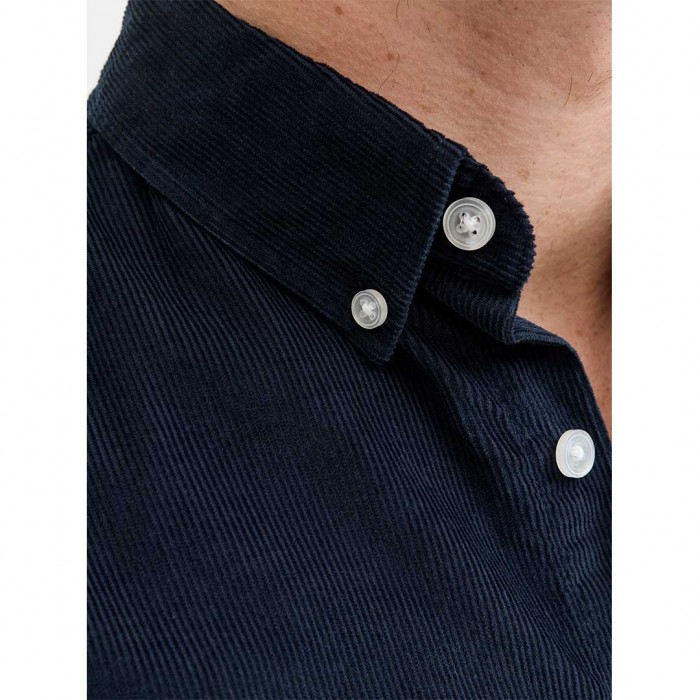 JACK & JONES JJECLASSIC CORD SHIRT L/S SN DARK BLUE