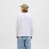JACK & JONES JORNORREBRO EMB TEE LS CREW NECK WHITE JACK & JONES JORNORREBRO EMB TEE LS CREW NECK WHITE