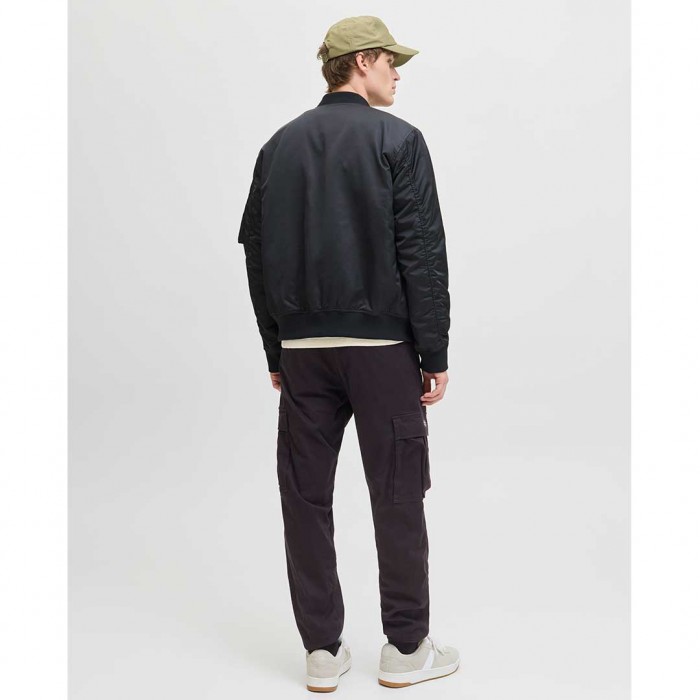 JACK & JONES JPSTKANE JONNIE CUFFED CARGO RET BLACK