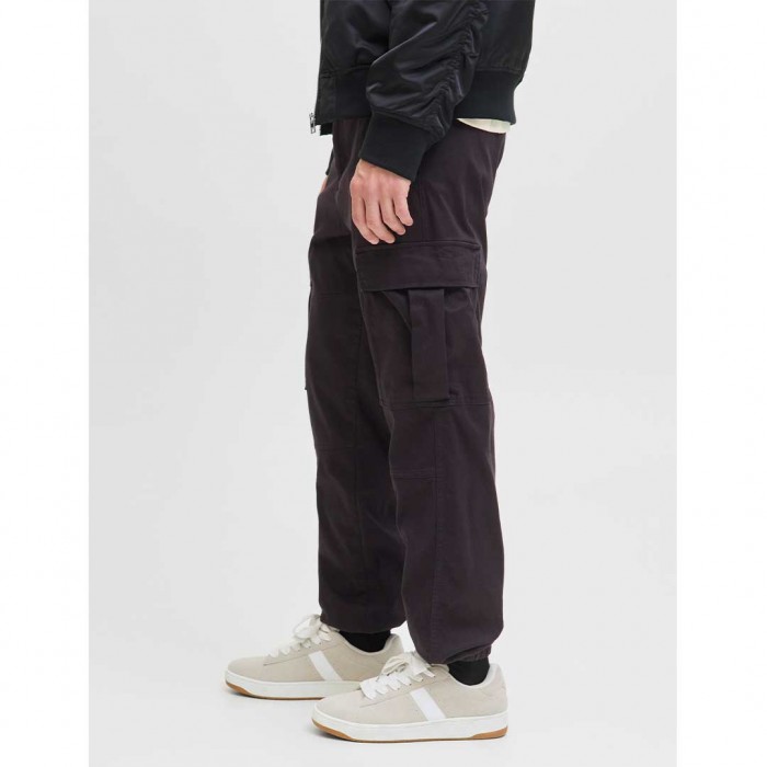 JACK & JONES JPSTKANE JONNIE CUFFED CARGO RET BLACK