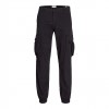 JACK & JONES JPSTKANE JONNIE CUFFED CARGO RET BLACK