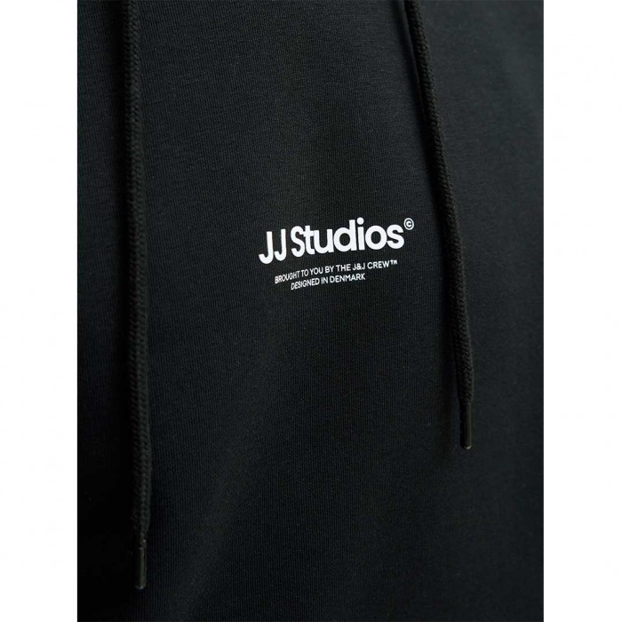 JACK & JONES  JJESOHO SWEAT HOOD NOOS BLACK