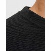 JACK & JONES JCOTIER KNIT CREW NECK BLACK