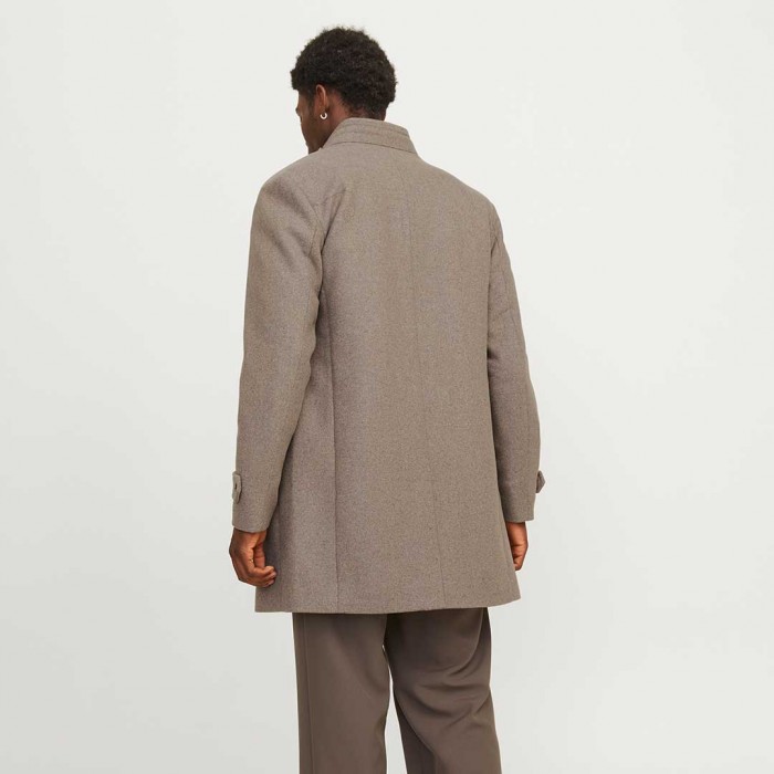 JACK & JONES  JJEMELTON WOOL BLEND COAT SN BEIGE