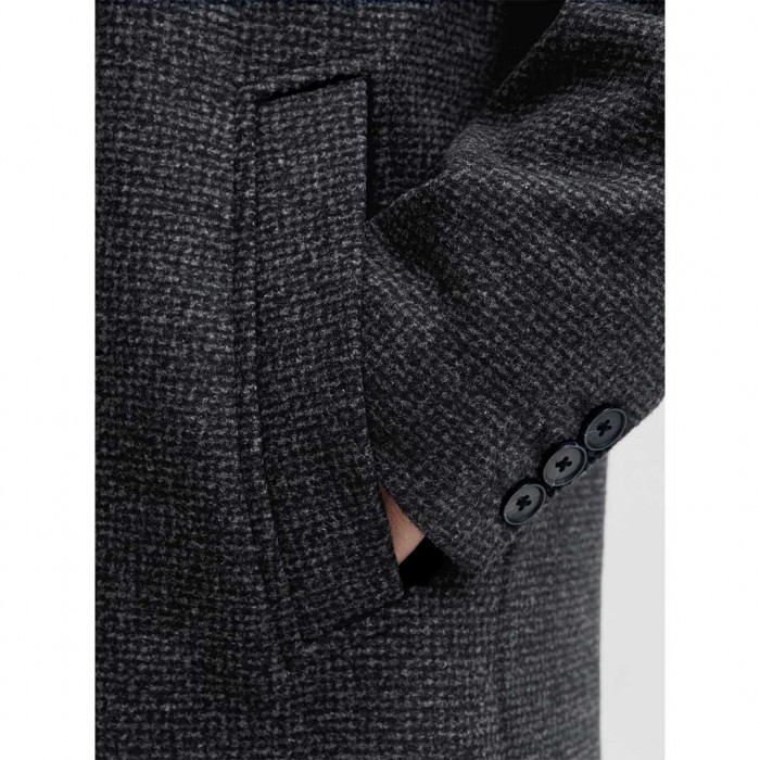 JACK & JONES JPRCCKEITH WOOL BLEND STANCOLLAR COAT SN DARK GREY