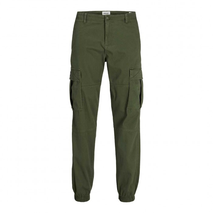 JACK & JONES  JPSTKANE JONNIE CUFFED CARGO RET GREEN