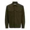JACK & JONES JJEPERFECT MELANGE OVERSHIRT LS SN GREEN JACK & JONES JJEPERFECT MELANGE OVERSHIRT LS SN GREEN